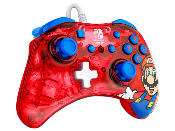 Control con cable PDP Rock Candy: Mario Punch para Nintendo Switch.