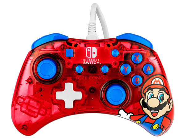 Control con cable PDP Rock Candy: Mario Punch para Nintendo Switch.