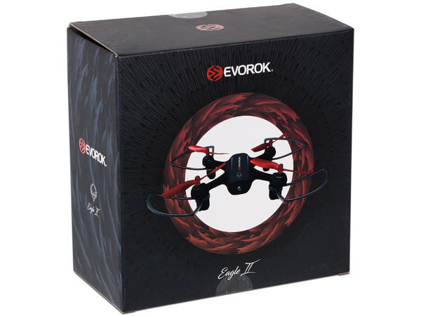 Mini Drone Evorok EAGLE II, con batería de 520MAh. Color negro.