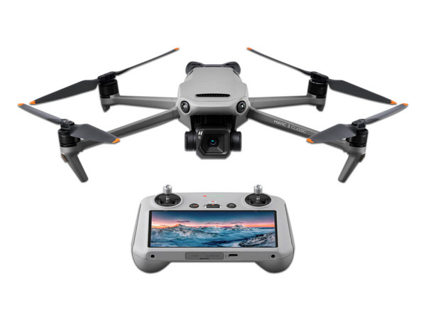 Drone DJI Mavic 3 Classic RC con Control Remoto, hasta 46 minutos de vuelo, Batería de 5000mAh.