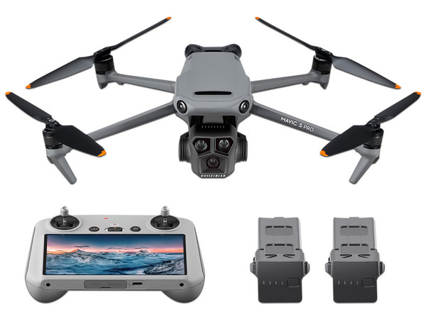 Dron DJI Mavic 3 Pro con Fly More Combo, Hasta 43 Minutos de Vuelo, USB-C, Color Gris.
