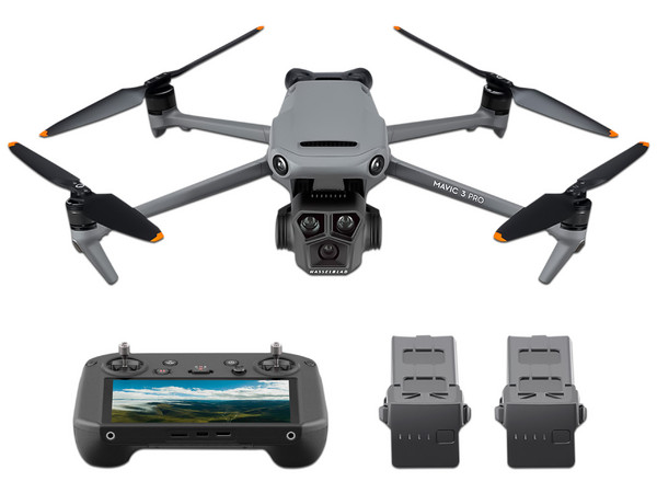 Dron DJI Mavic 3 Pro Fly More, Batería Recargable, Hasta 43 minutos de vuelo, Grabación 4k. Color Gris.