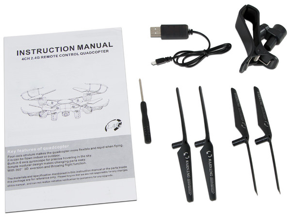 Drone Yosoo X5SW-1 con batería recargable, Cámara de 2 MP, Transmisión vía Wi-Fi, Frecuencia de 2.4 GHz. Color Negro