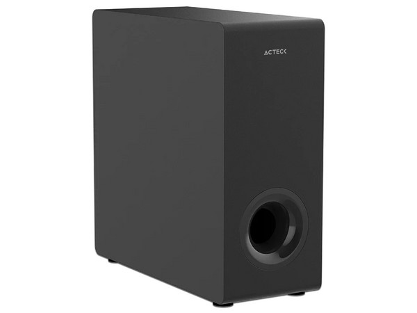 Barra de Sonido con Subwoofer Acteck Thin BS600, Potencia RMS de 60W, Respuesta de Frecuencia 180Hz-18kHz, 2.1 Canales, 3.5mm, Optical, USB, Bluetooth, HDMI, Incluye Control Remoto, Color Negro.