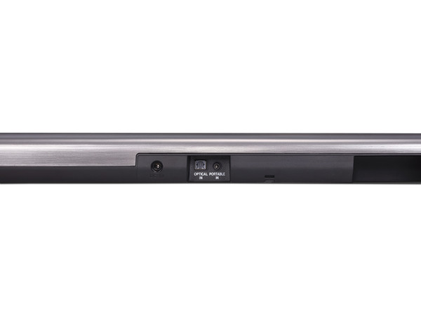 Barra de sonido LG SJ5 con 320W de potencia, 2.1 canales, subwoofer inalámbrico, bluetooth, Color plata.