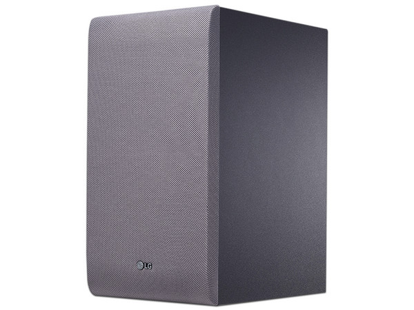 Barra de sonido LG SJ5 con 320W de potencia, 2.1 canales, subwoofer inalámbrico, bluetooth, Color plata.