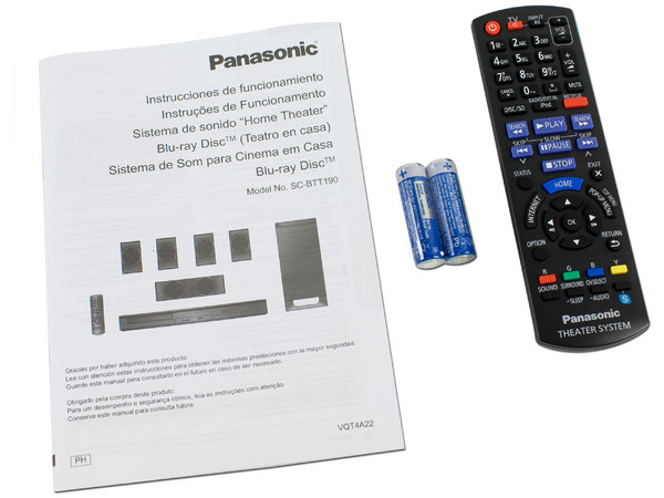 Home Theater Smart Panasonic, Audio 5.1, 3D Cinema Surround, Reproductor de Blu-ray 3D, Radio FM, USB, 1000 Watts.