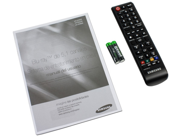Home Theater Samsung, Audio 5.1, Reproductor de Blu-ray 3D, Radio FM, USB, 500 Watts.