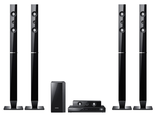 Home Theater Samsung, Audio 5.1,Dolby Digital, DTS, Reproductor de DVD con salida HDMI, USB, 4 bocinas tipo torre, 1000 Watts RMS