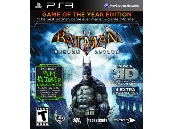Batman Arkham Asylum 3D: Game of the Year (PS3)