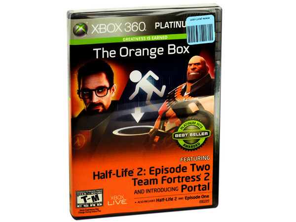 The Orange Box, 5 juegos en 1, Half-life 2, HL2: episode 1, HL2: episode 2, Portal y Team Fortress 2. (Xbox 360)