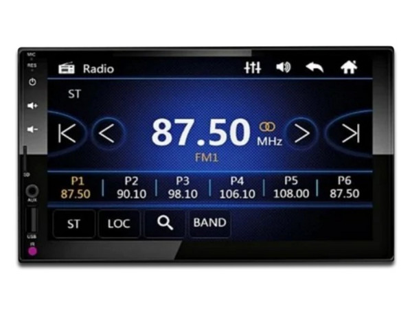 Auto estéreo ATOMIC METAL7, pantalla de 7 Pulgadas, Cámara de reversa, Bluetooth, USB.