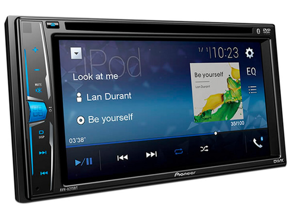Autoestéreo Pioneer AVH-A215BT, Pantalla LED Multi-Touch de 6.2