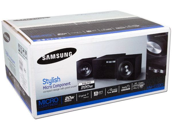 Micro Componente Samsung, CD, MP3, Radio, USB, 20W RMS.