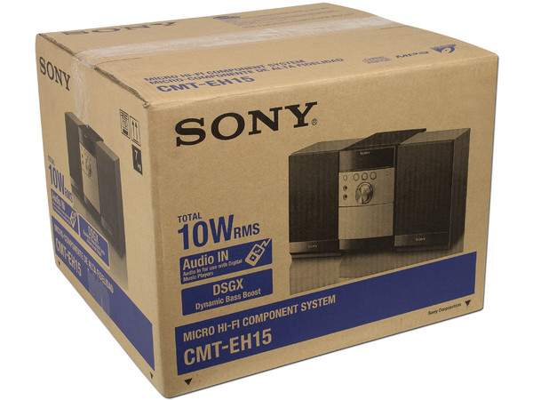 Micro Componente Sony, CD, MP3, Casette, Audio In, Radio, 10W RMS.