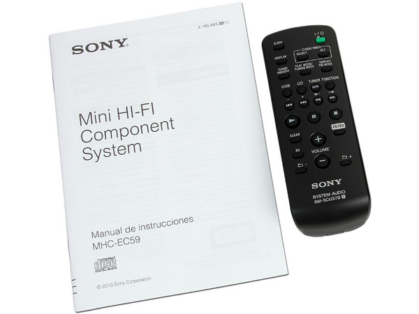 Mini Componente Sony, CD, MP3, Radio, Grabación y Reproducción directa de USB, Audio In, 120W RMS.
