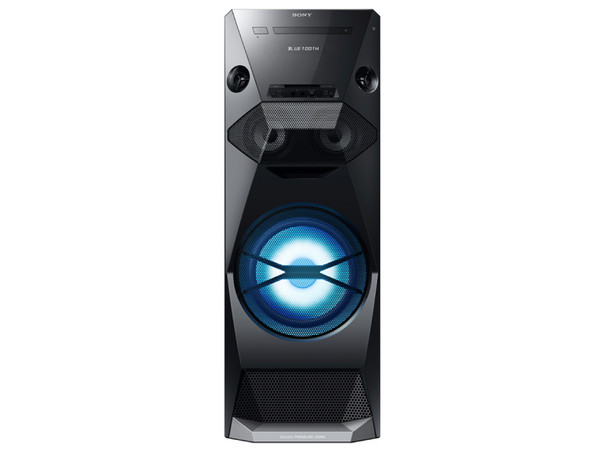 Equipo de sonido estéreo Sony MHC-V6D con 1440w potencia RMS, 2 puertos USB, Bluetooth, NFC y Reproductor de DVD.