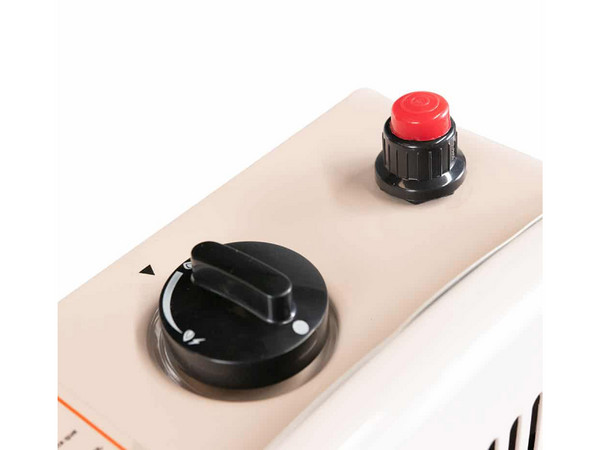 Calefactor De Gas Heat Wave HG2W LP, Hasta 2500W, 2 Niveles, Gas Natural o LP. Color Blanco.