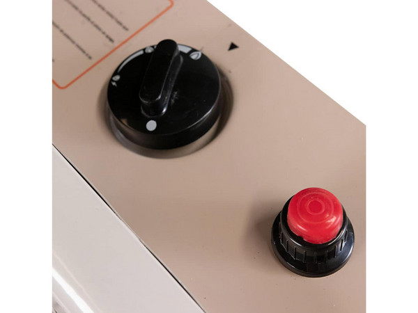 Calefactor De Gas Heat Wave HG3W LP, Hasta 4000W, 3 Niveles, Gas Natural o LP. Color Blanco.
