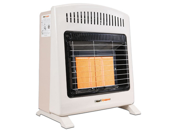 Calefactor De Gas Heat Wave HG3W LP, Hasta 4000W, 3 Niveles, Gas Natural o LP. Color Blanco.