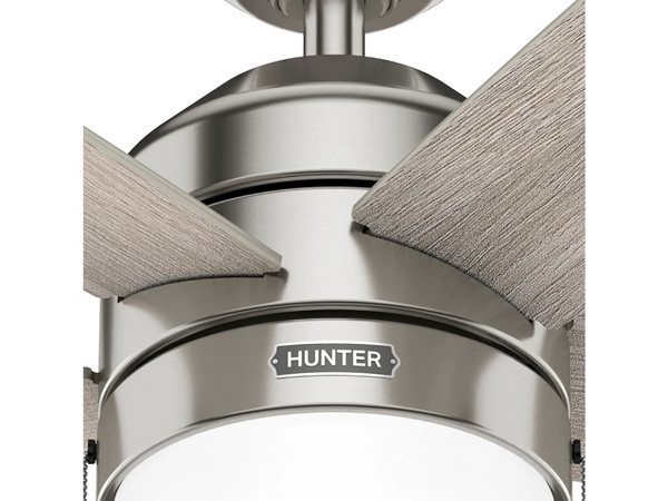 Ventilador de Techo Hunter Feldon 52821, Luz LED, 5 Aspas, 52