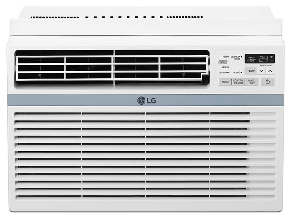 Aire Acondicionado de Ventana LG W122CE, 12000 BTU, 220V. Color Blanco.