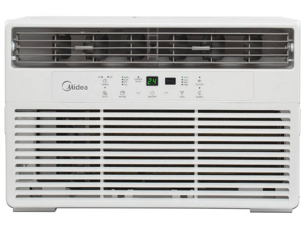 Aire Acondicionado de Ventana Midea ECO, 1 Tonelada, Solo Frío, 115V, Color Blanco.
