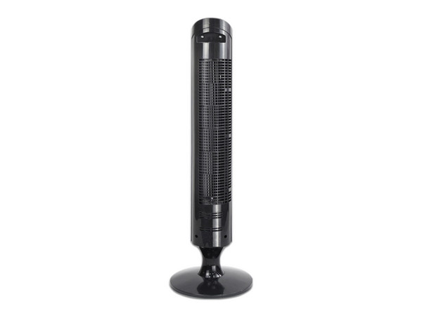 Ventilador de Torre Mytek 3430 de 40W, 3 Velocidades con control remoto, Oscilación de 90 grados. Color Negro.