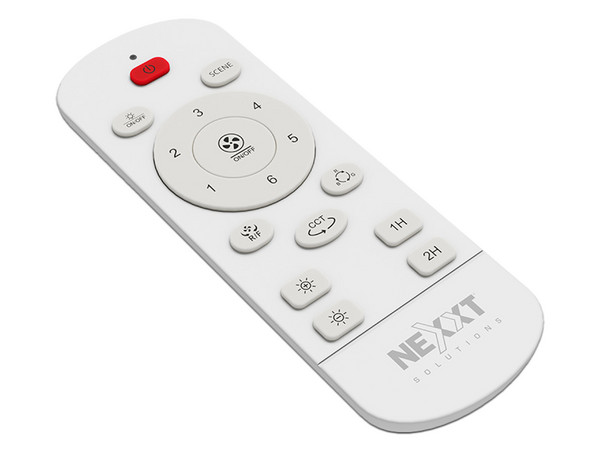 Ventilador de Techo Nexxt Solutions NHA-F100, Luz LED RGB, 5 Aspas. Color Blanco.