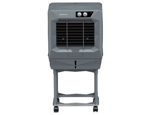 Enfriador Evaporativo Portátil Symphony Aeris Diamante Plus, hasta 20 metros cuadrados. Color Gris