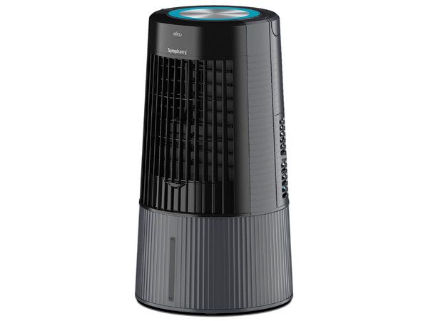 Enfriador de aire Symphony DUET i, Refresca Hasta 12mts2, Panel de Control Touch, Color Gris