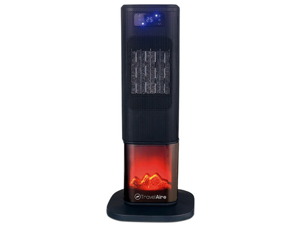 Calefactor TravelAire TAE517, Hasta 1400W, 2 Niveles, Color Negro.
