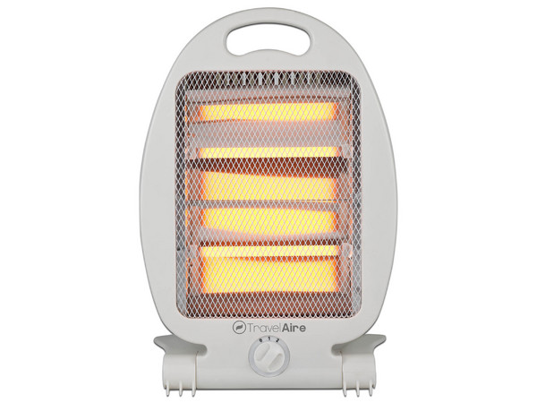 Calefactor Eléctrico TravelAire TAE800QX, Hasta 800W, 2 Niveles, Color Blanco.
