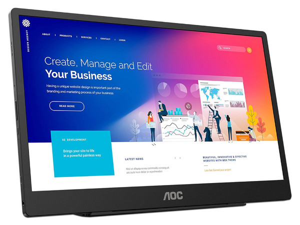 Monitor Portátil AOC 16T2 de 15.6