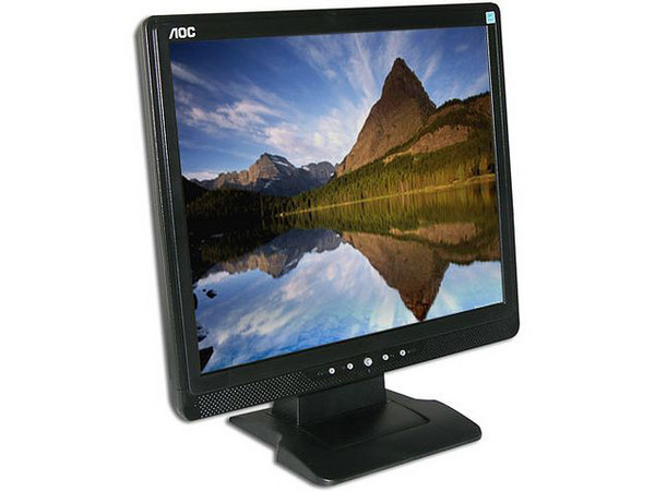 Monitor LCD - AOC de 17 Pulgadas, Color Negro