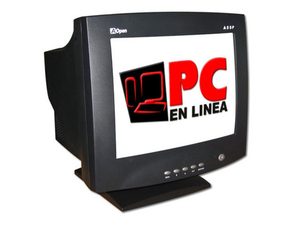 Monitor AOpen A55P de 15Pulg. CRT, Color Negro