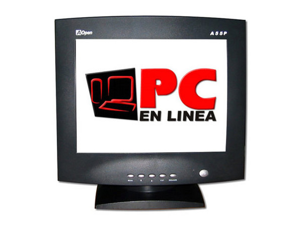 Monitor AOpen A55P de 15Pulg. CRT, Color Negro