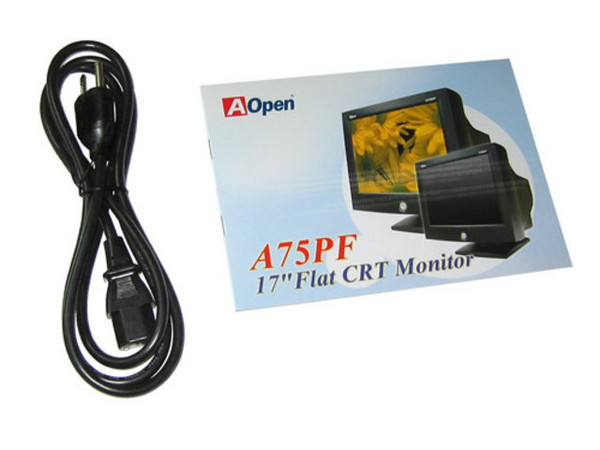 Monitor AOpen A75PF de 17Pulg, Pantalla Plana, Color Negro.
