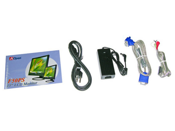 Monitor LCD AOpen F50PS de 15Pulg. Color Negro