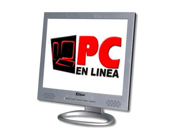 Monitor LCD Aopen F55PS de 15 Pulg. Color Negro-Plateado con Bocinas Integradas
