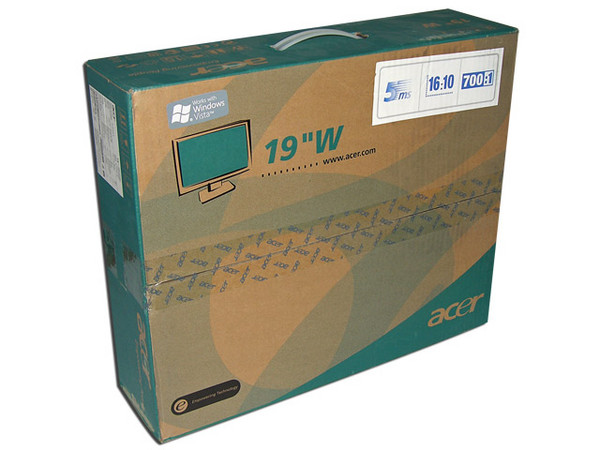 Monitor LCD Acer Widescreen de 19