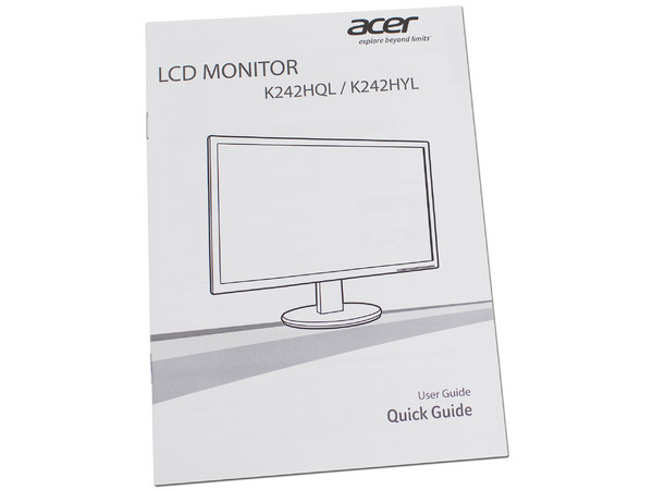 Monitor LED Acer K242HQL de 23.6