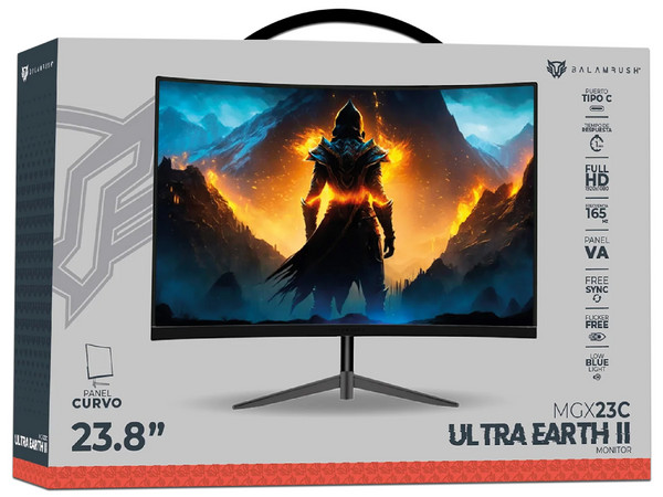 Monitor Gamer Curvo Balam Rush Ultra Eart II MGX23C de 23.8