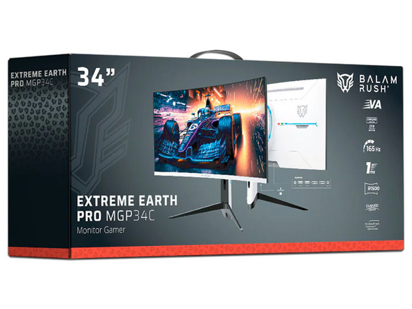 Monitor Gamer Curvo Balam Rush Extreme Earth Pro MGP34C de 34