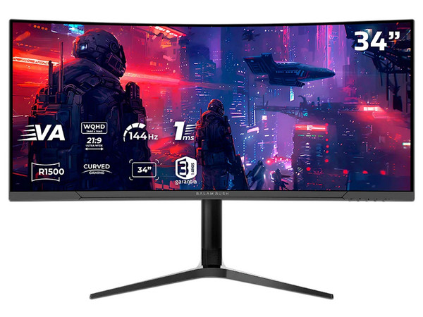 Monitor Gamer Curvo Balam Rush Extreme Earth Plus MGM34C de 34