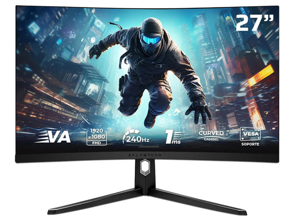 Monitor Gamer Curvo Balam Rush Ultra Earth Plus MGM27C de 27