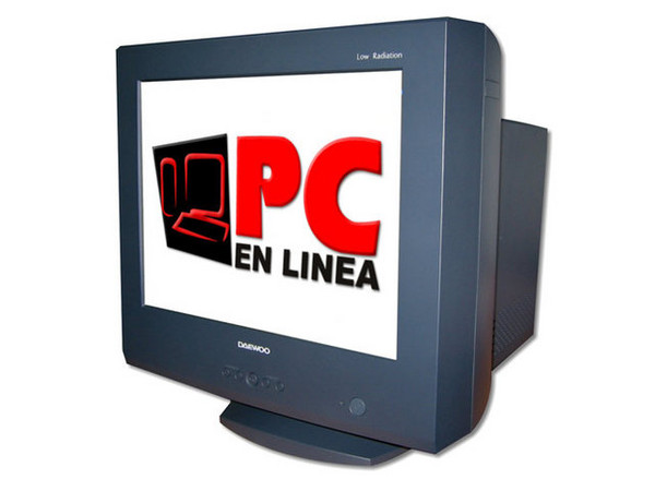 Monitor Daewoo de 19 pulgadas, Flat Screen, Color Negro.