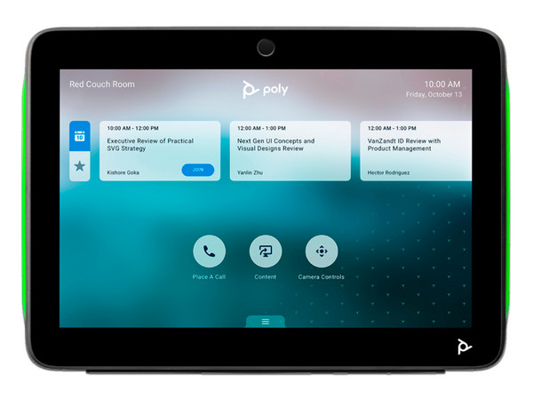 Control Multi-Touch Poly TC10, Compatible para Poly G7500, Wi-Fi, Bluetoth, PoE.