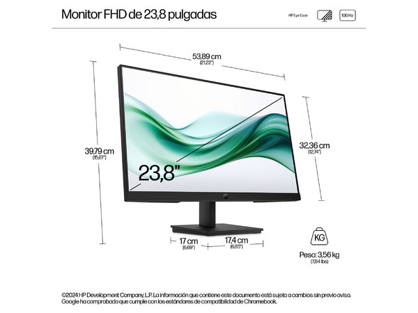 Monitor HP Series 3 Pro de 23.8