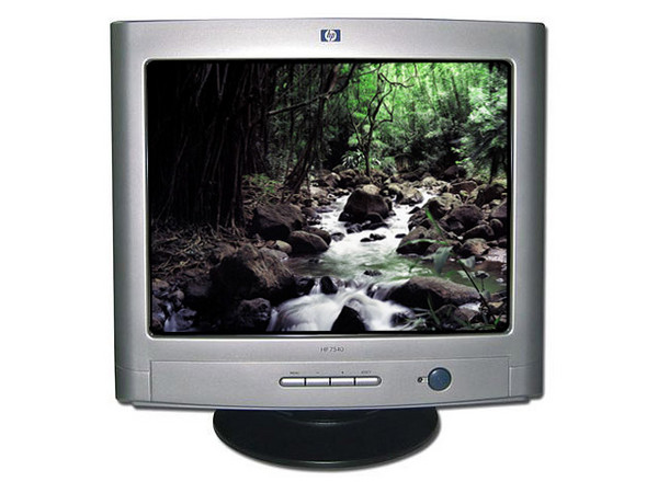 Monitor HP 7540 de 17 Pulgadas, Color Negro/Plata